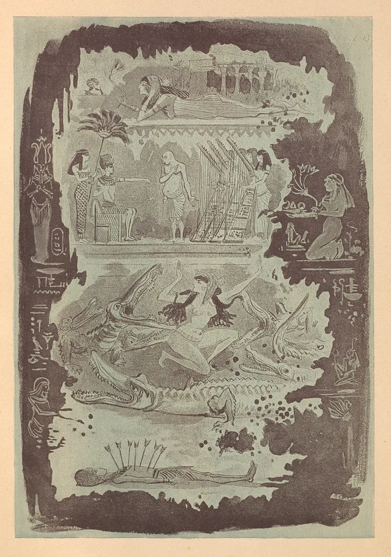 Le Manuscrit De La Momie by Albert Robida - Canvas Print