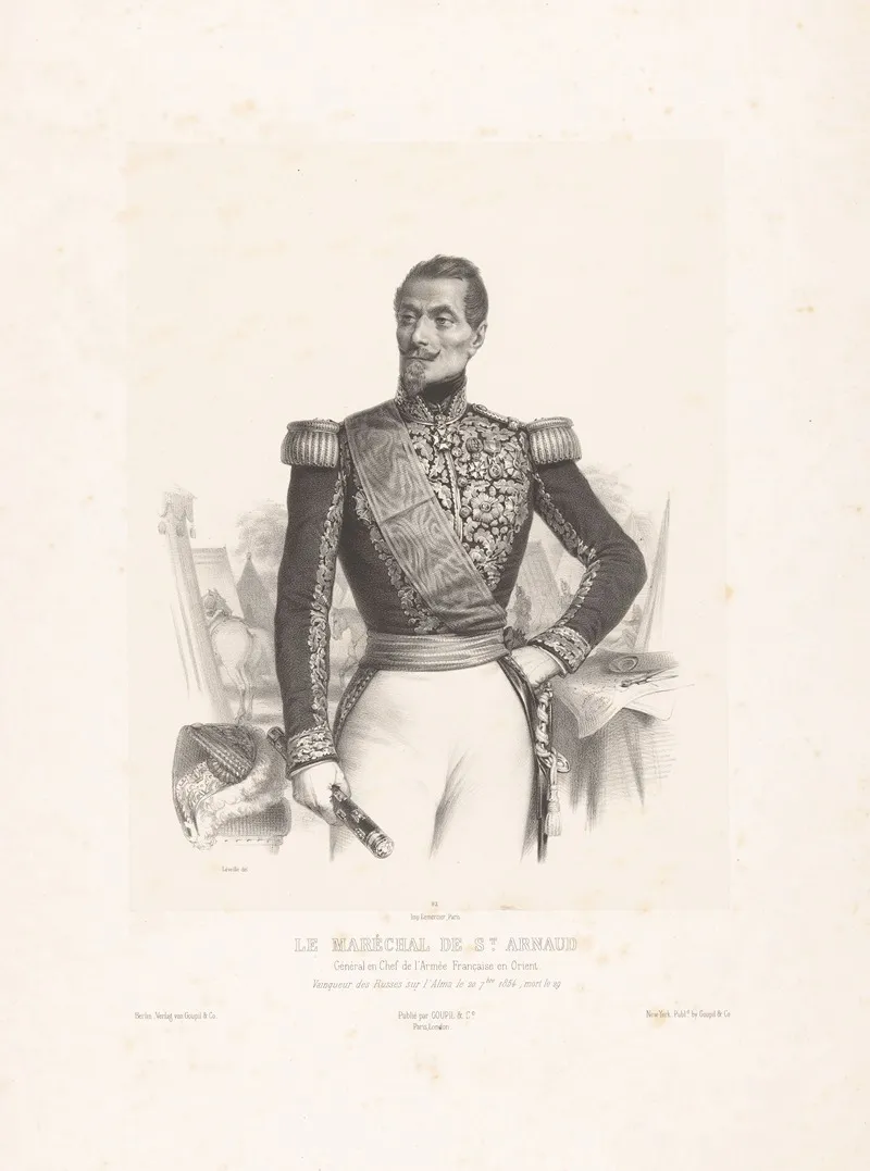 Le Marechal De St Arnaud General En Chef De Larmee Francaise En Orient by Marie-Alexandre Alophe - Canvas Print