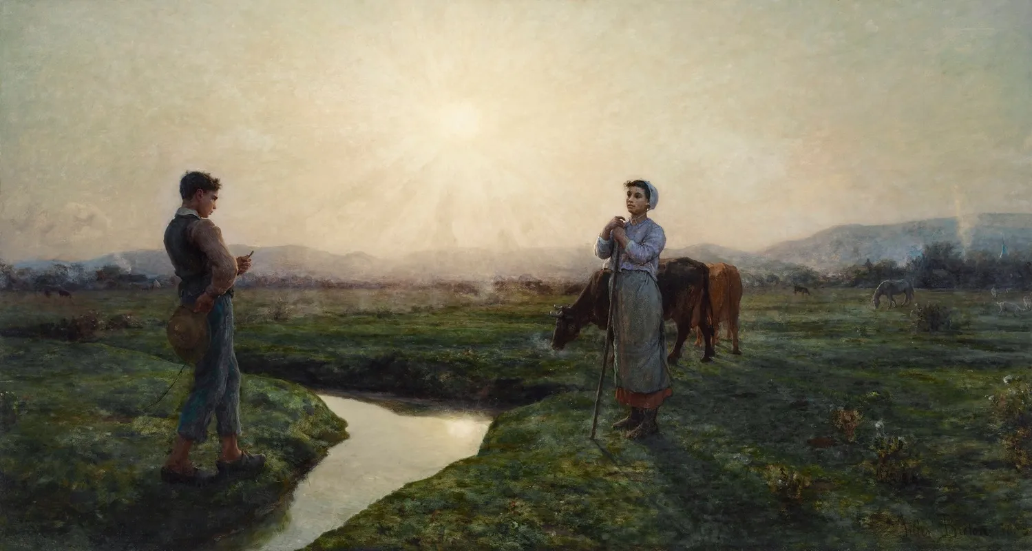 Le Matin 6 by Jules Breton - Canvas Print