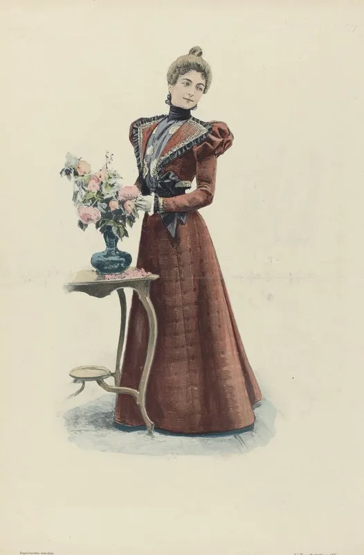 Le Mode Pratique 1897 No 29 6e Annee Toilette Pour Jeune Fill by Fortier-Marotte - Canvas Print