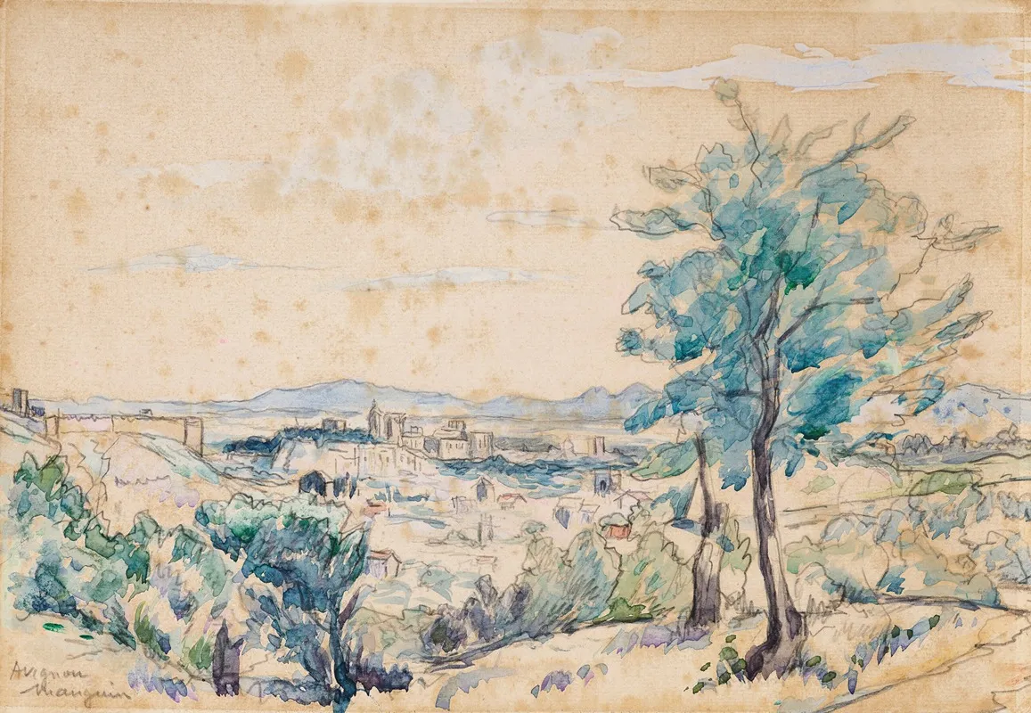 Le Palais Des Papes Avignon by Henri Manguin - Canvas Print