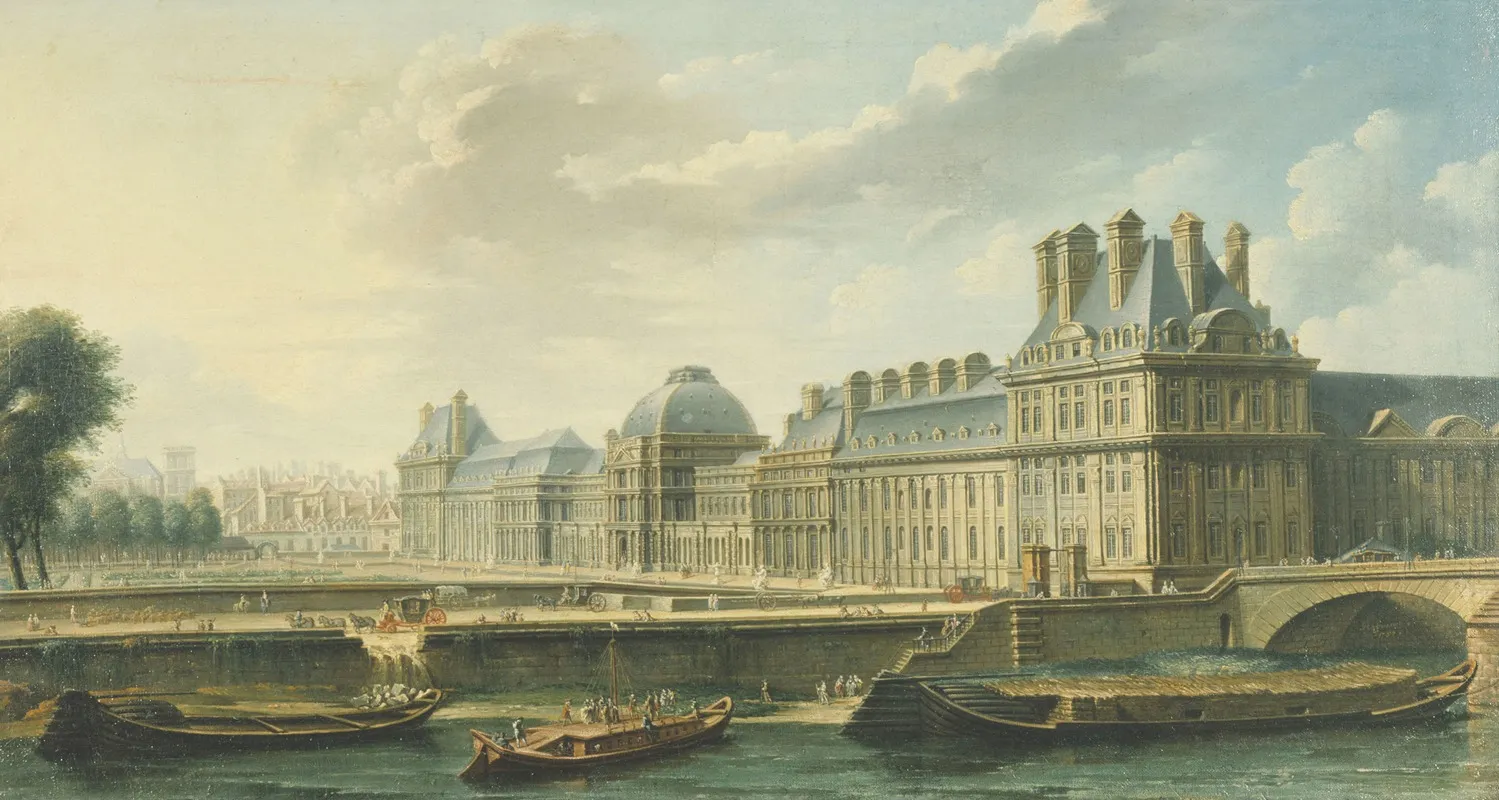 Le Palais Des Tuileries Vu Du Quai Dorsay