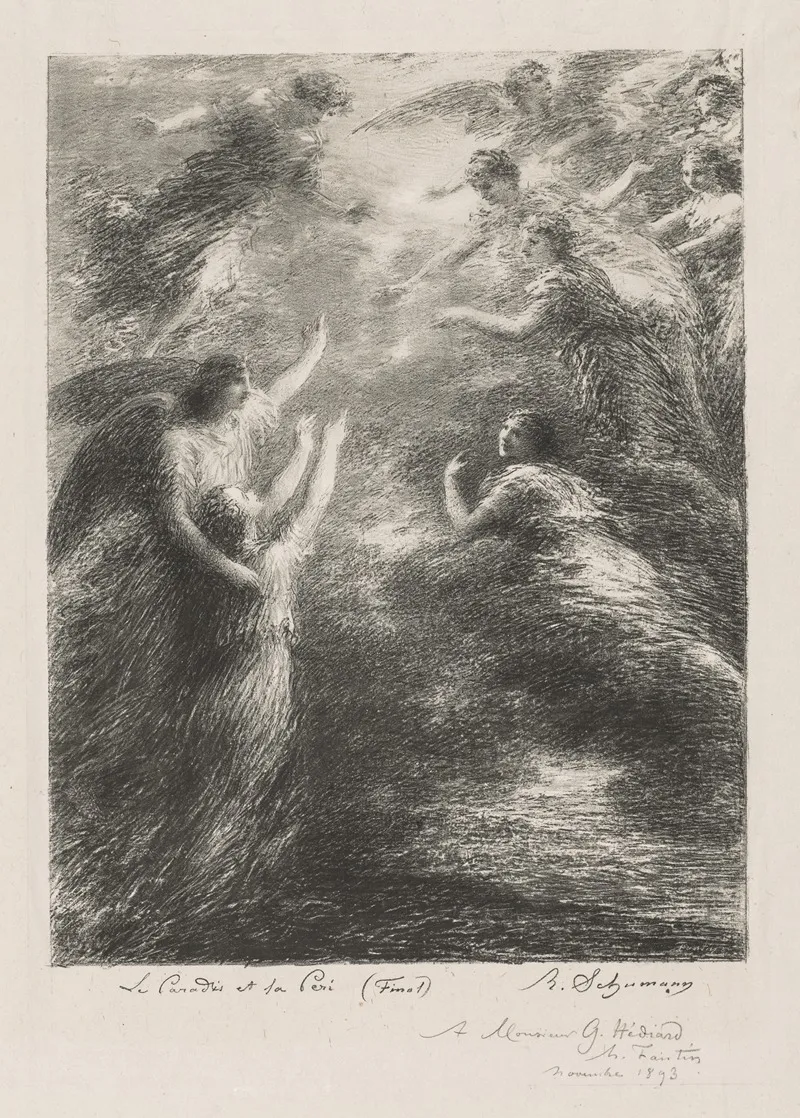 Le Paradis Et La Peri by Henri Fantin-Latour - Canvas Print