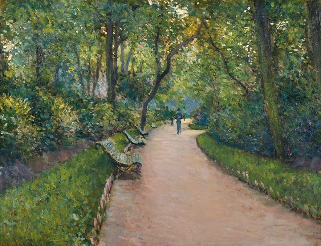 Le Parc Monceau 2 by Gustave Caillebotte - Canvas Print