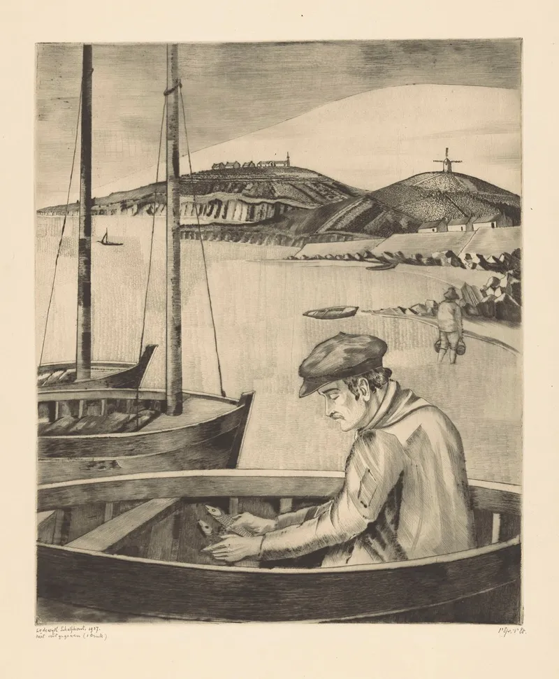 Le Pecheur 7 by Lodewijk Schelfhout - Canvas Print