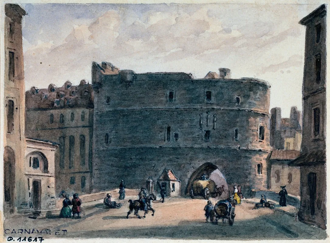 Le Petit Chatelet by Auguste-Sébastien Bénard - Canvas Print