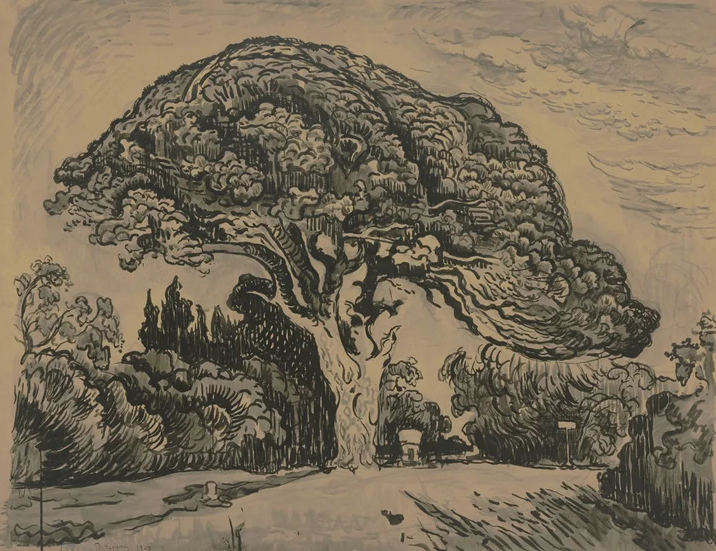 Le Pin Bertaud by Paul Signac - Canvas Print