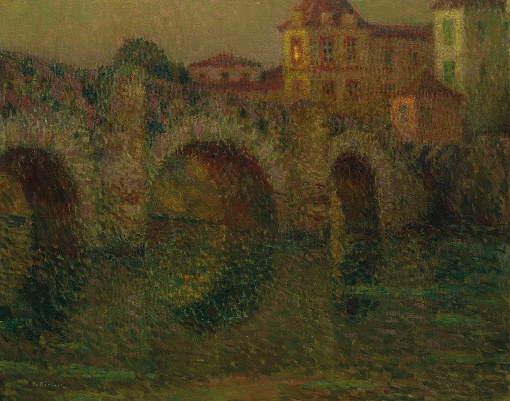Le Pont Au Crepuscule Clisson