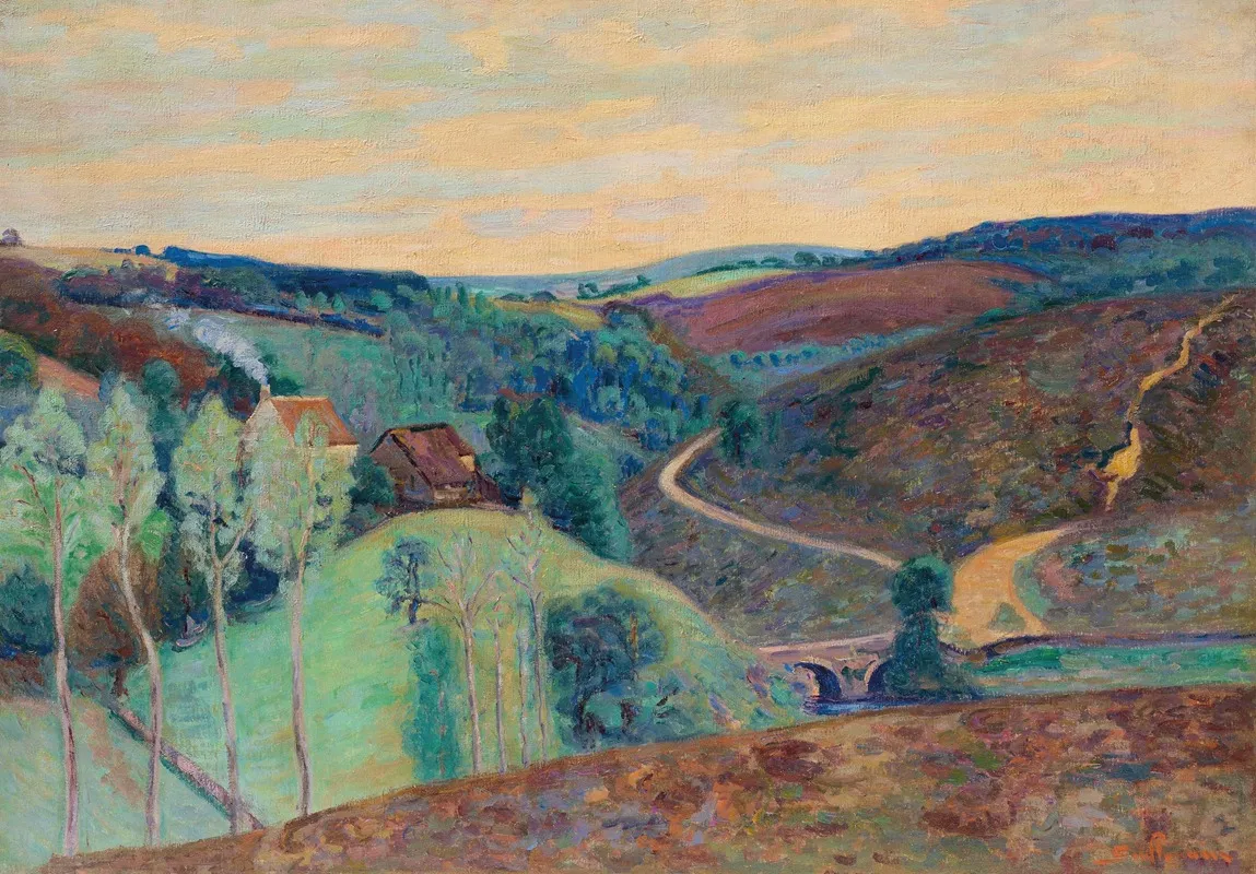 Le Pont Charraud by Armand Guillaumin - Canvas Print