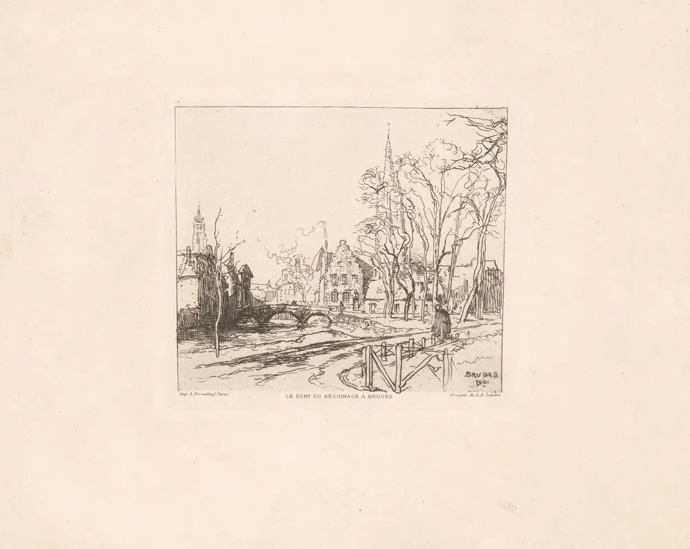 Le Pont Du Beguinage A Bruges