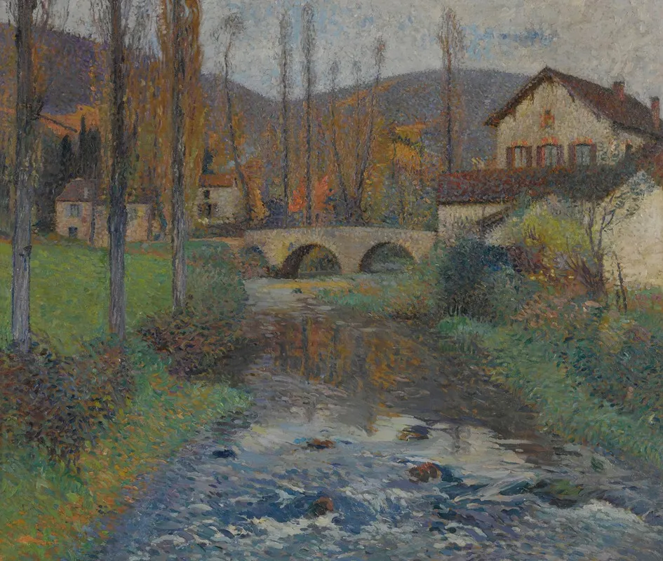 Le Pont Du Labastide Du Vert by Henri Martin - Canvas Print
