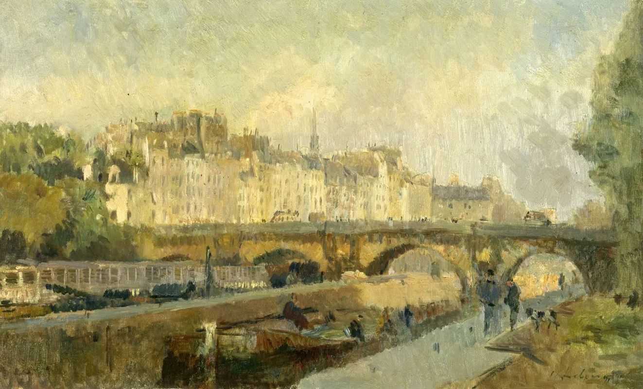 Le Pont Neuf by Albert Lebourg - Canvas Print