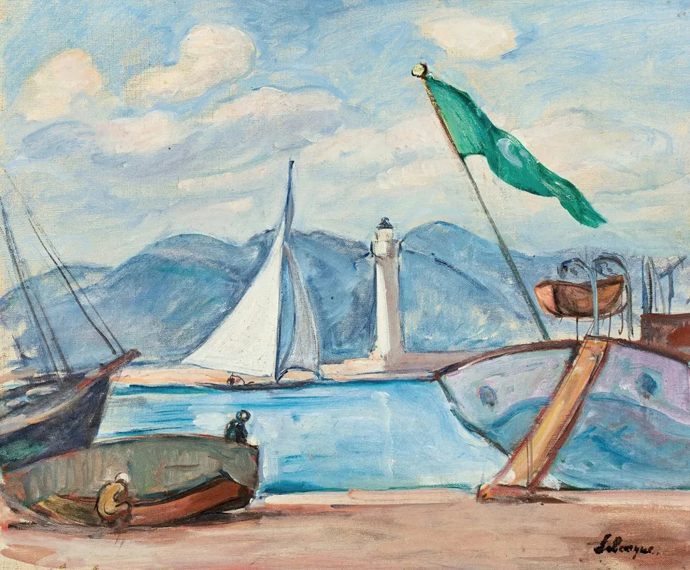 Le Port De Saint Tropez 3 by Henri Lebasque - Canvas Print