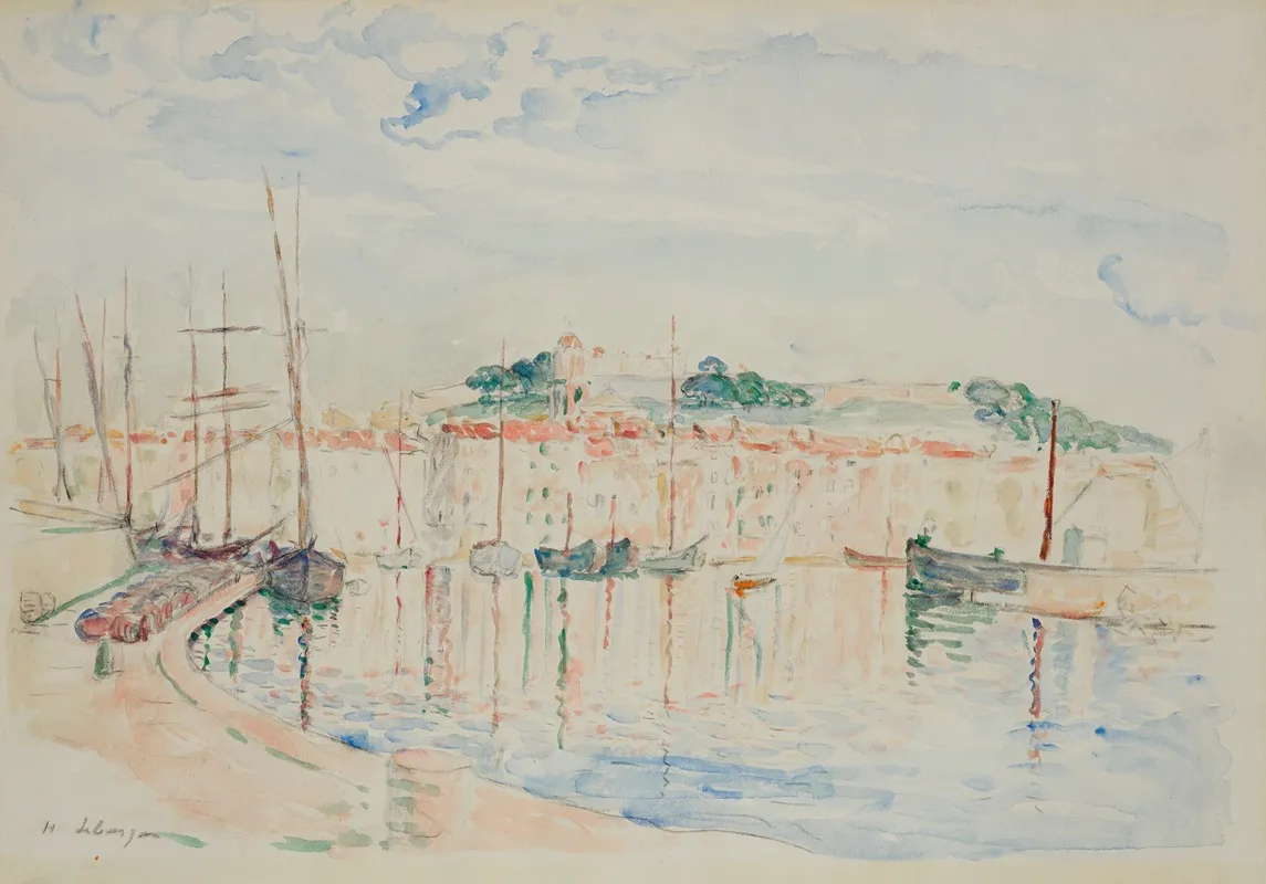 Le Port De Saint Tropez 4 by Henri Lebasque - Canvas Print