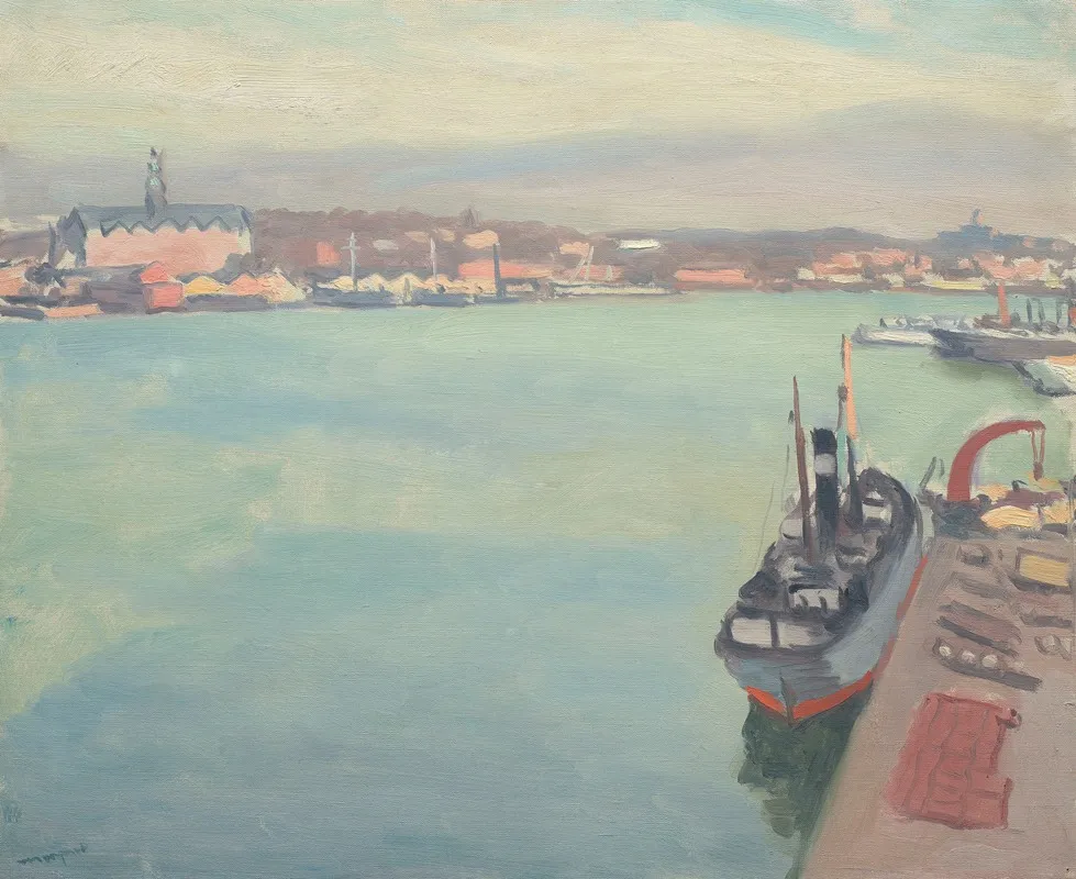 Le Port De Stockholm Matin De Printemps