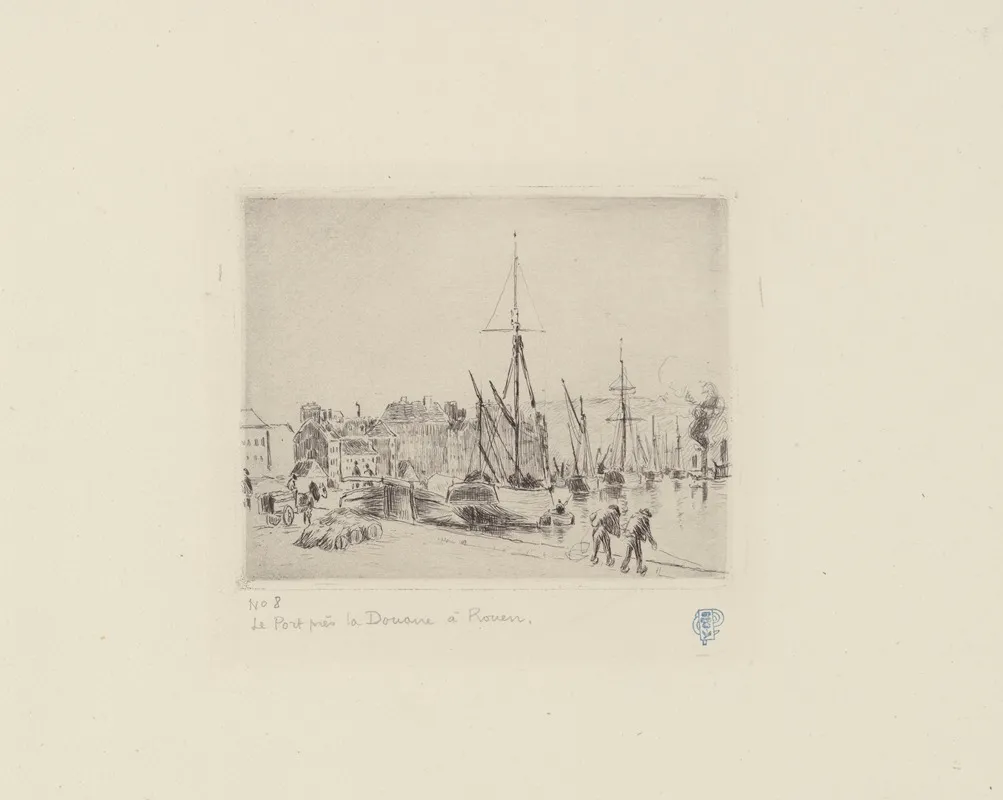 Le Port Pres La Douane A Rouen