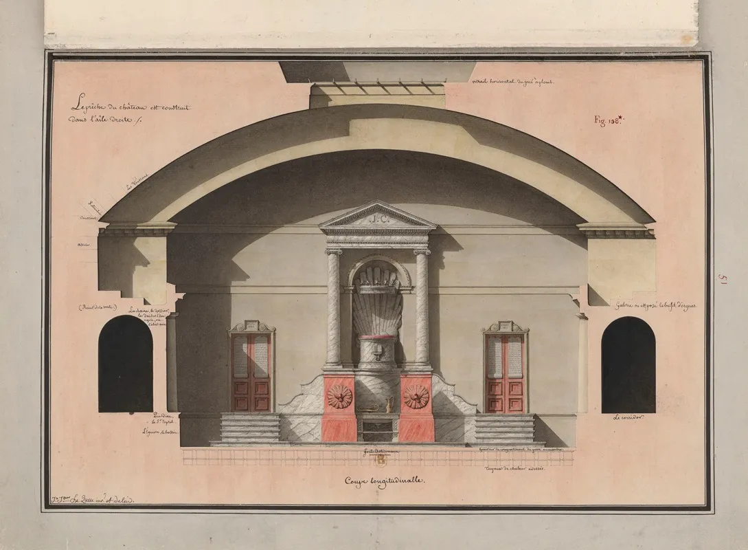 Le Preche Du Chateau Est Construit Dans Laile Droite