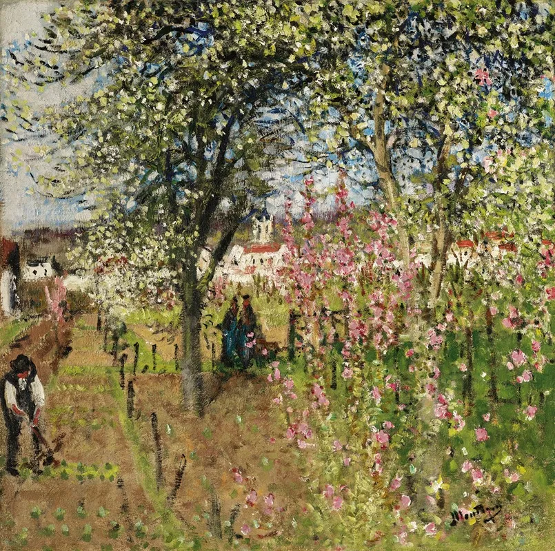 Le Printemps A Moret by Pierre-Eugène Montézin - Canvas Print