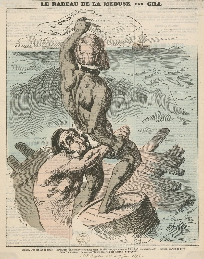 Le Radeau De La Meduse by André Gill - Canvas Print