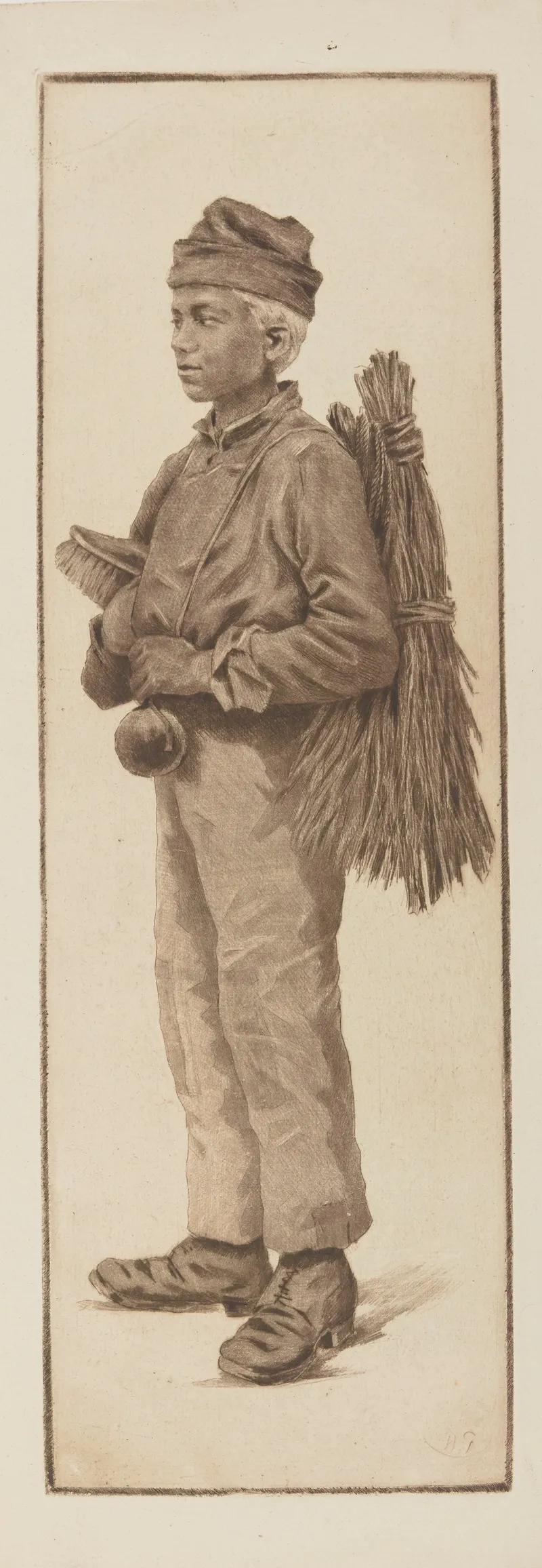 Le Ramoneur 3 by Henri-Charles Guérard - Canvas Print