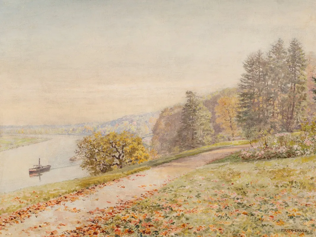 Le Remorqueur by Marie-François Firmin-Girard - Canvas Print