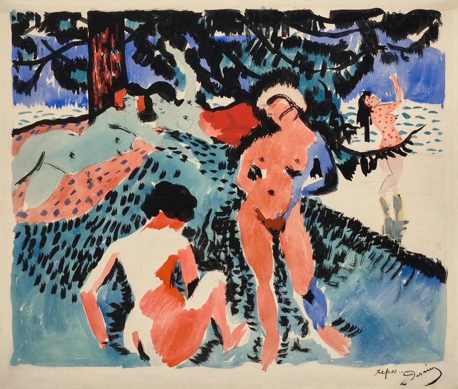 Le Repos 8 by André Derain - Canvas Print