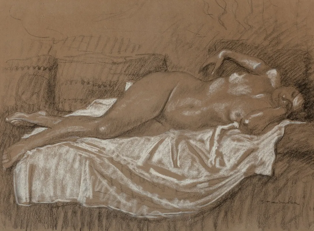 Le Repos Du Modele 2 by Théophile Alexandre Steinlen - Canvas Print