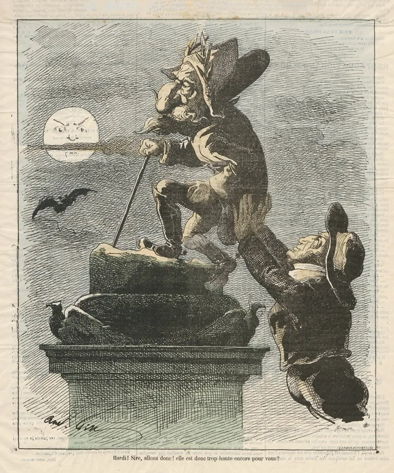 Le Reve De M Rouher by André Gill - Canvas Print