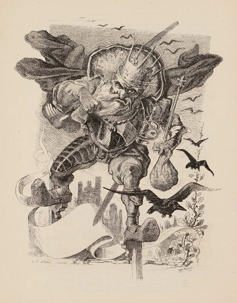 Le Roi Coup De Sabot by André Gill - Canvas Print