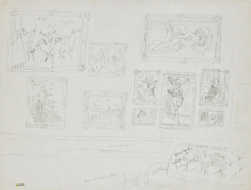 Le Salon De Peintures by Raoul Dufy - Canvas Print