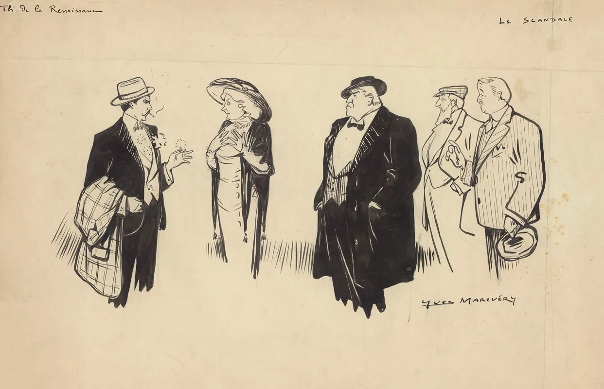 Le Scandale De Henry Bataille by Yves Marevéry - Canvas Print