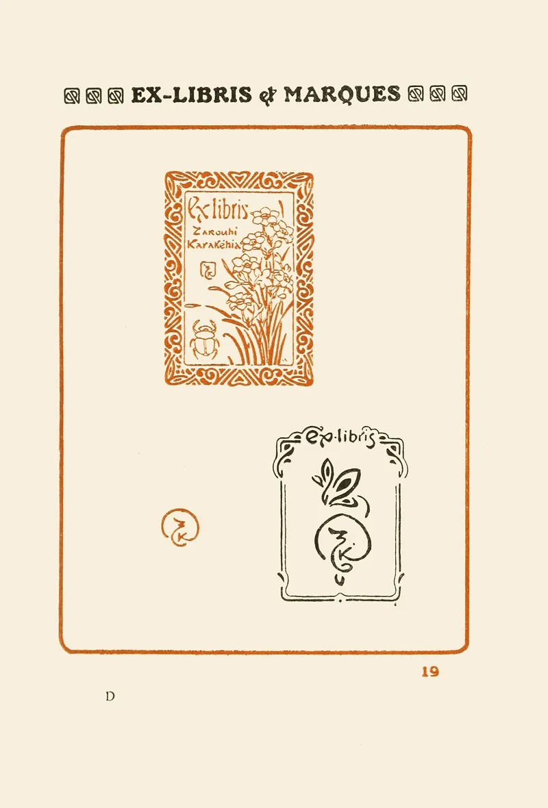 Le Second Livre Des Monogrammes Marques Cachets Et Es Libris Pl 17