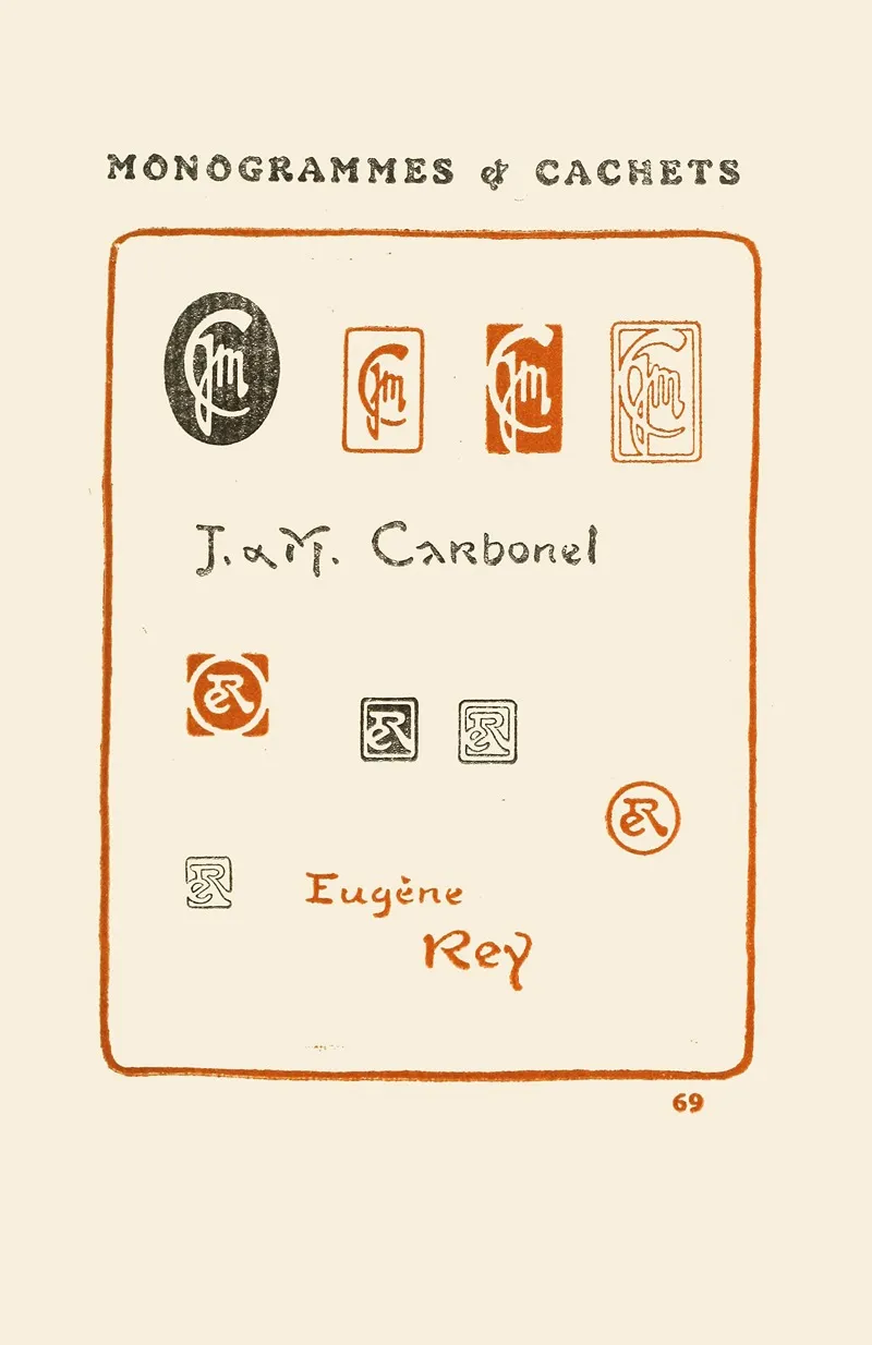 Le Second Livre Des Monogrammes Marques Cachets Et Es Libris Pl 67