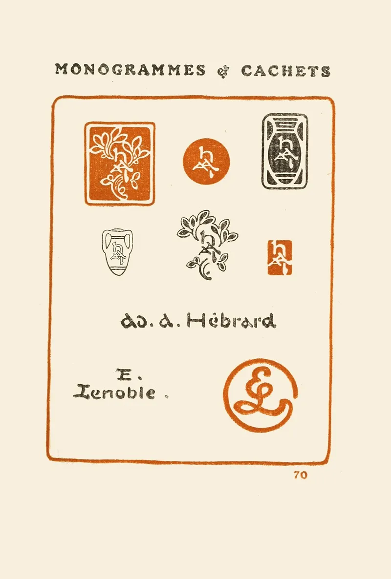 Le Second Livre Des Monogrammes Marques Cachets Et Es Libris Pl 68