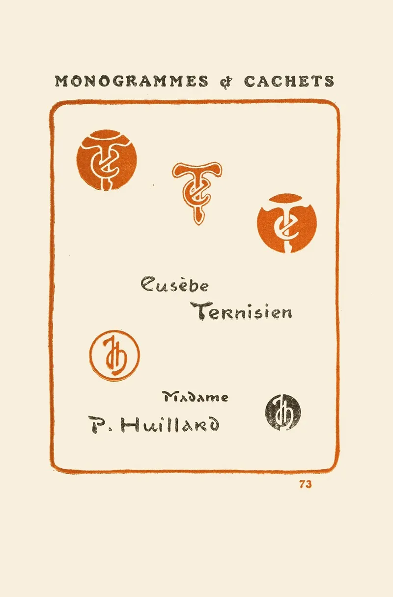 Le Second Livre Des Monogrammes Marques Cachets Et Es Libris Pl 71