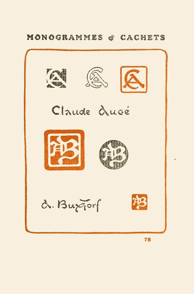 Le Second Livre Des Monogrammes Marques Cachets Et Es Libris Pl 76