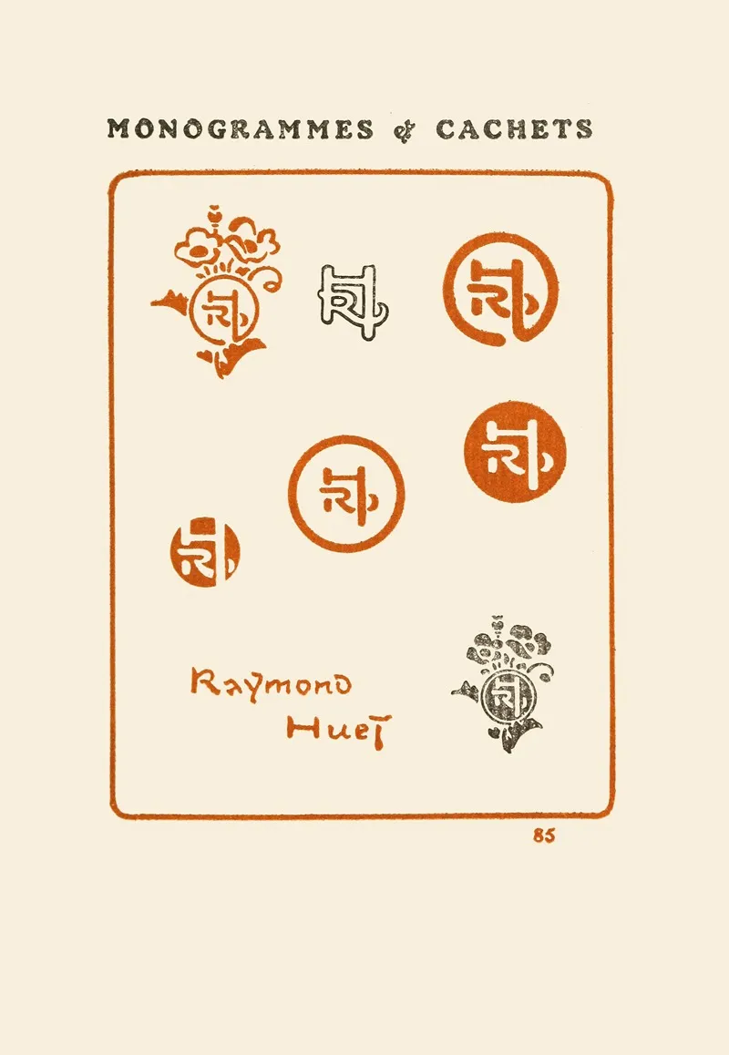 Le Second Livre Des Monogrammes Marques Cachets Et Es Libris Pl 83 by George Auriol - Canvas Print