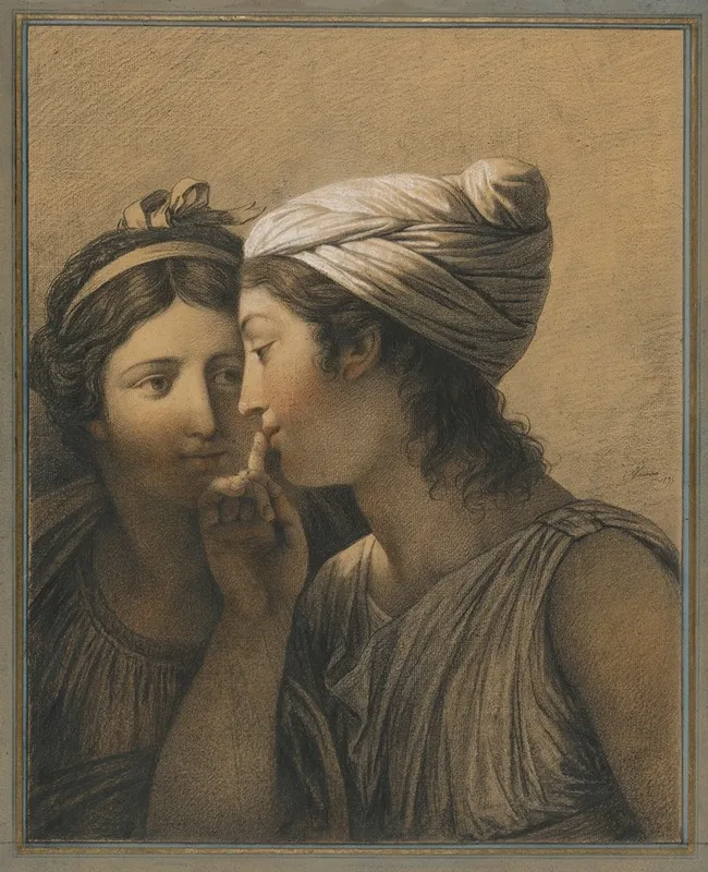 Le Secret The Secret 2 by François-André Vincent - Canvas Print