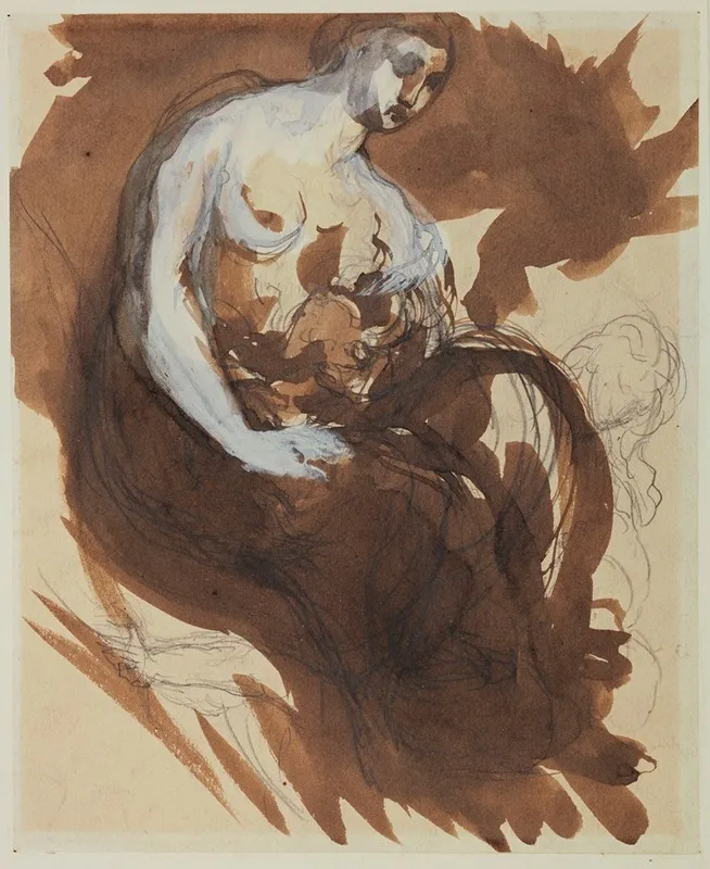 Le Sommeil Femme Assise