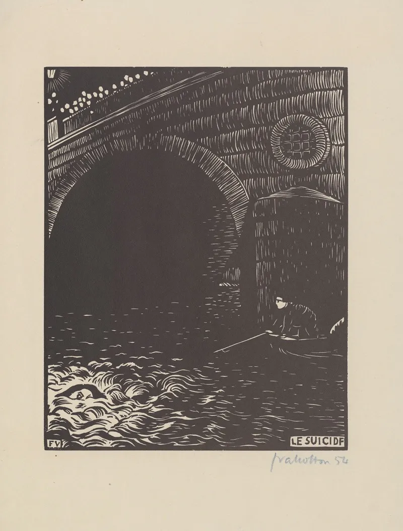 Le Suicide 2 by Félix Vallotton - Canvas Print