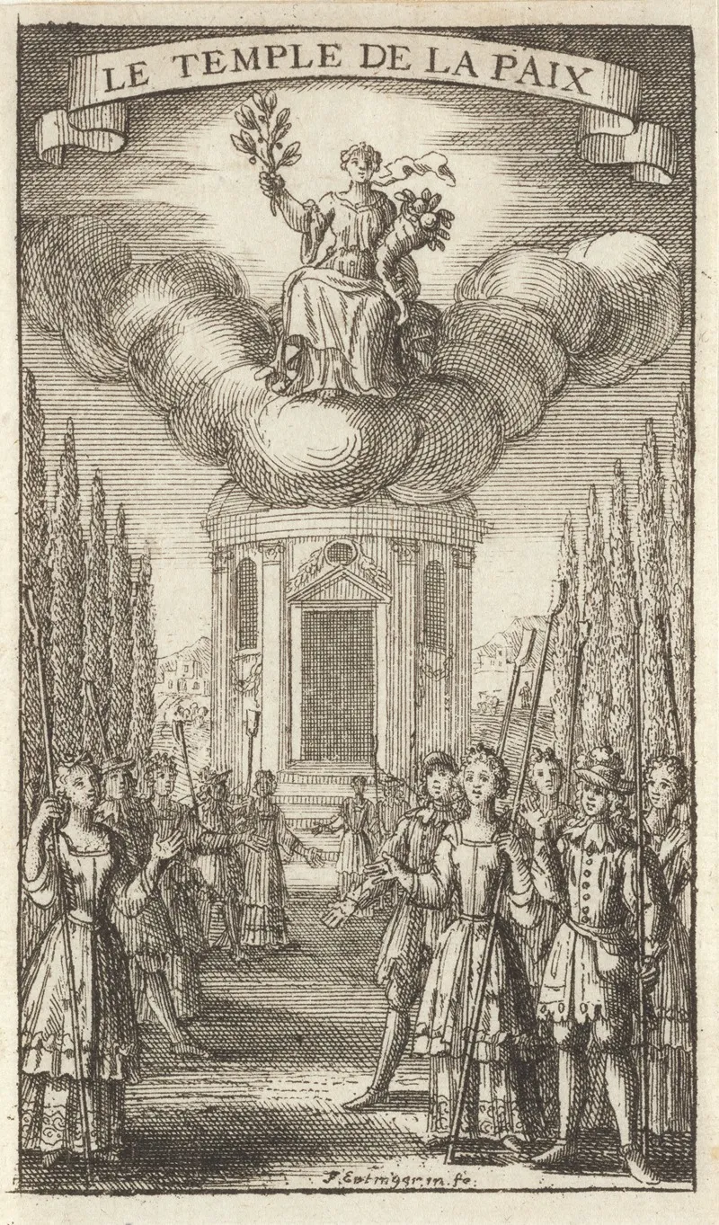 Le Temple De La Paix by Franz Ertinger - Canvas Print