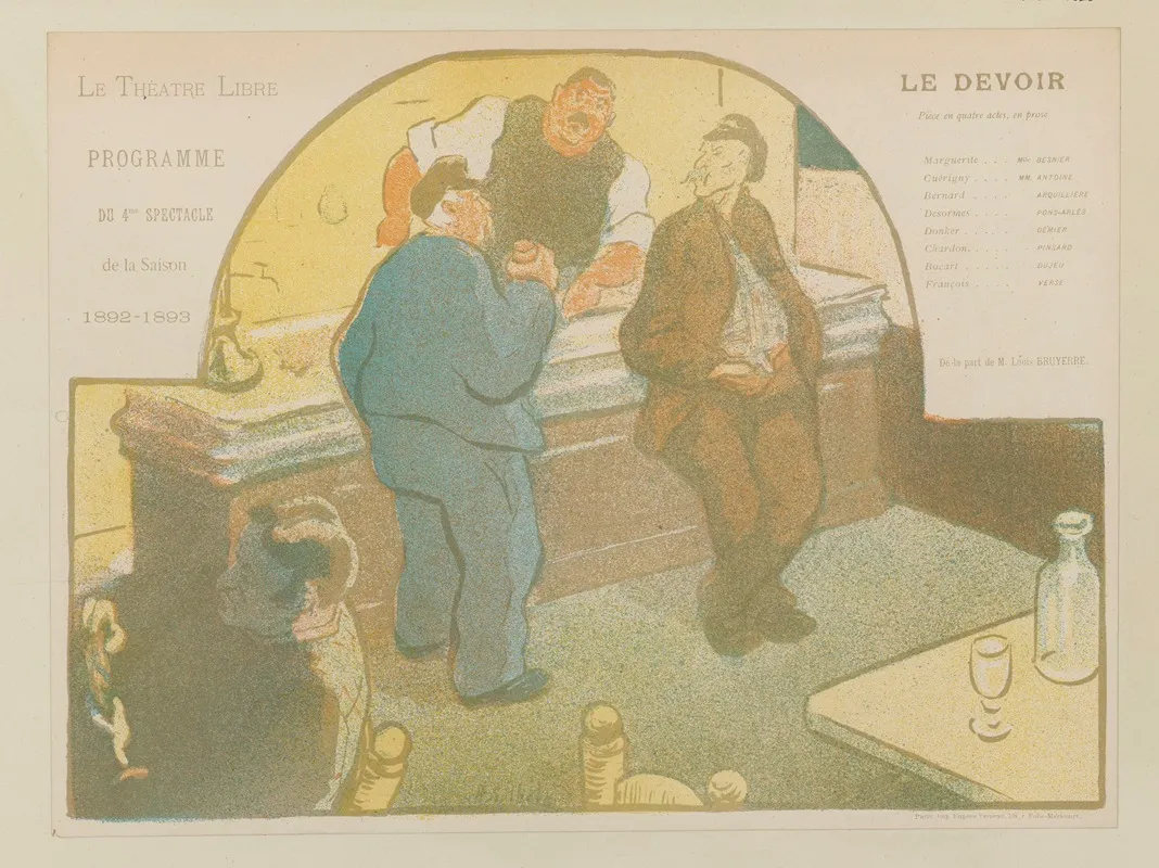 Le Theatre Libre Programme Du 4me Spectacle De La Saison 1892 1893 2