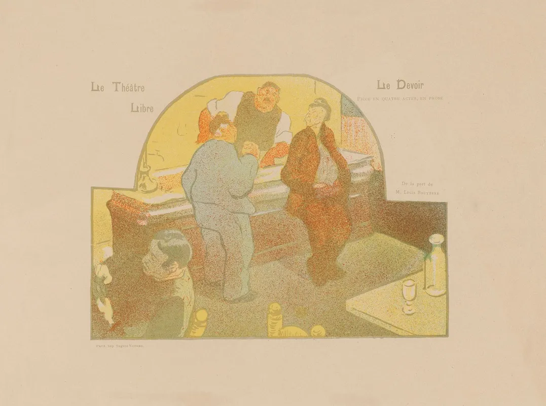 Le Theatre Libre Programme Du 4me Spectacle De La Saison 1892 1893