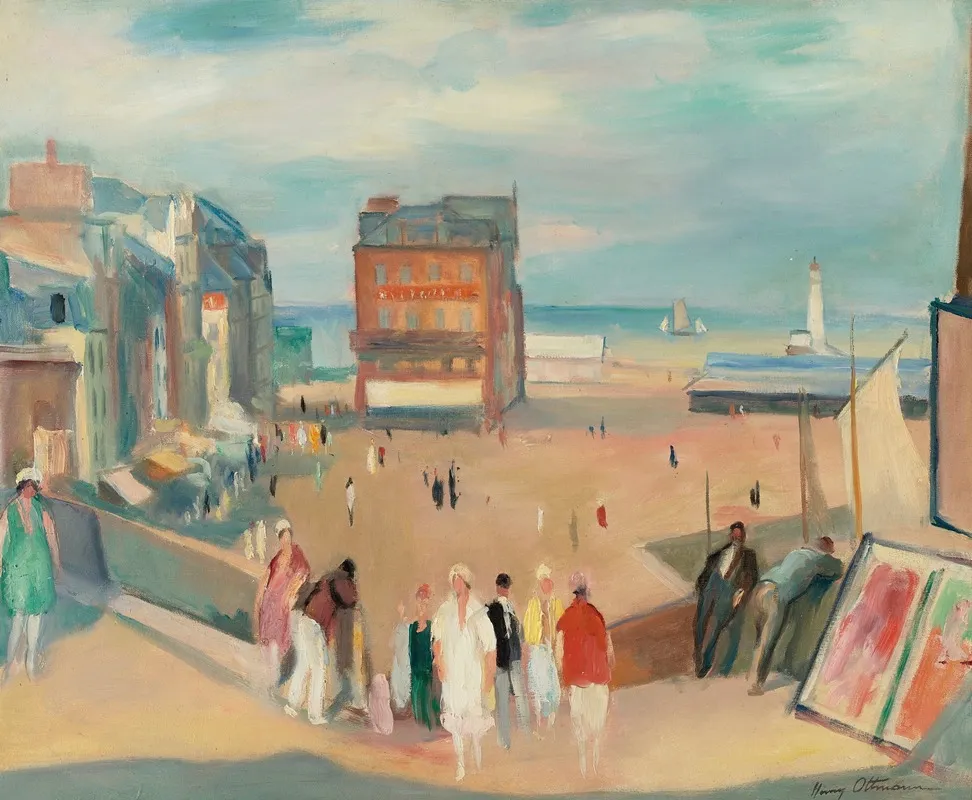Le Treport by Henri Ottmann - Canvas Print