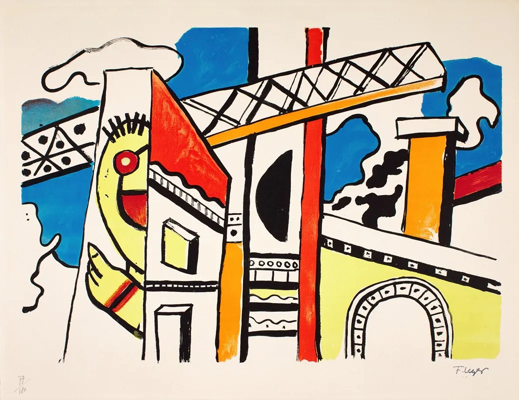 Le Viaduc by Fernand Léger - Canvas Print
