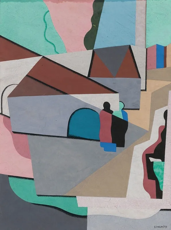 Le Village 4 by Georges Valmier - Canvas Print