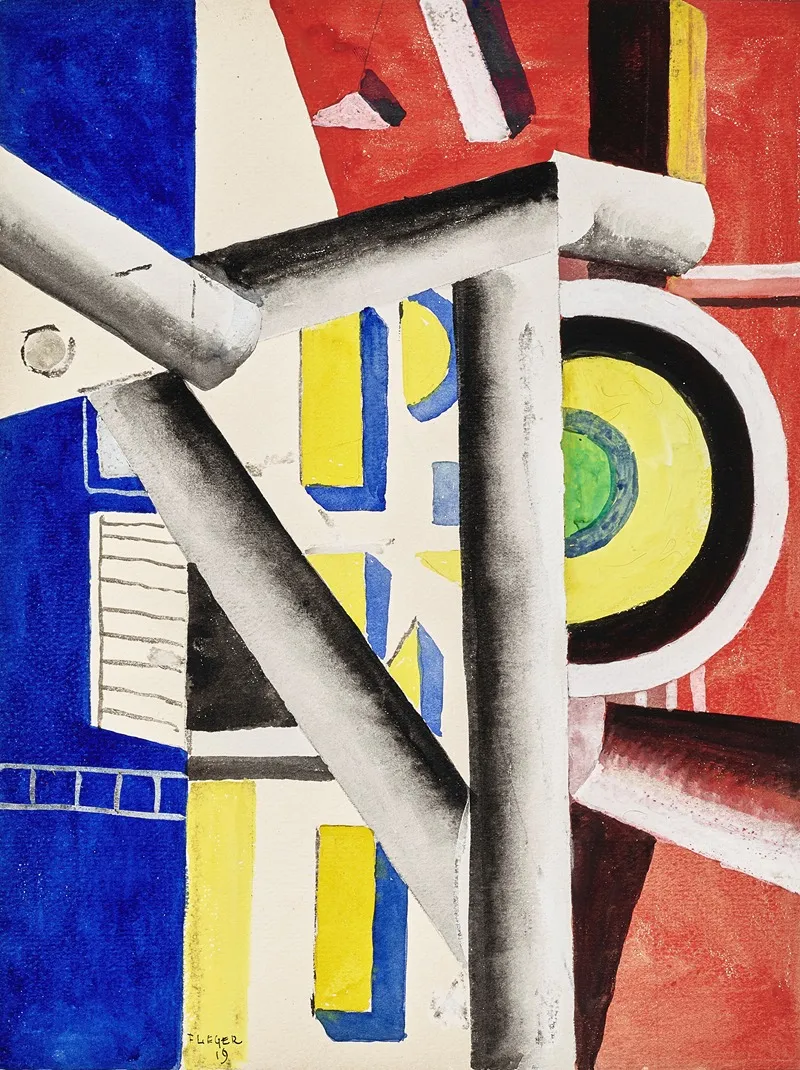 Lechafaudage by Fernand Léger - Canvas Print