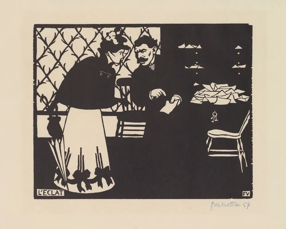 Leclat by Félix Vallotton - Canvas Print