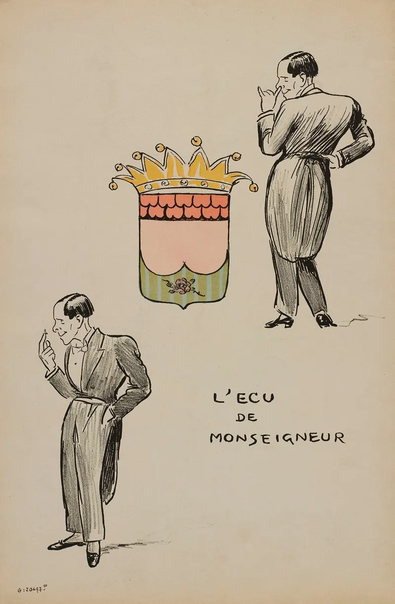 Lecu De Monseigneur by Georges Goursat (Sem) - Canvas Print