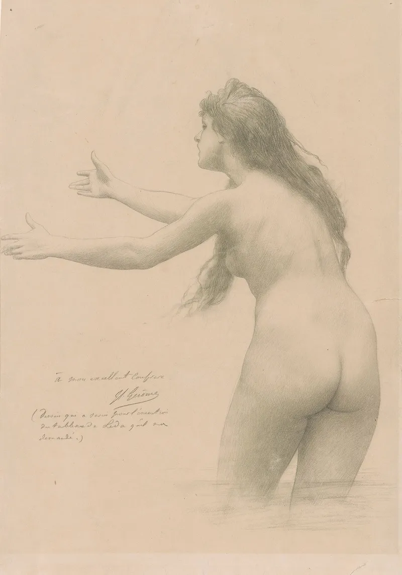Leda 5 by Jean-Léon Gérôme - Canvas Print